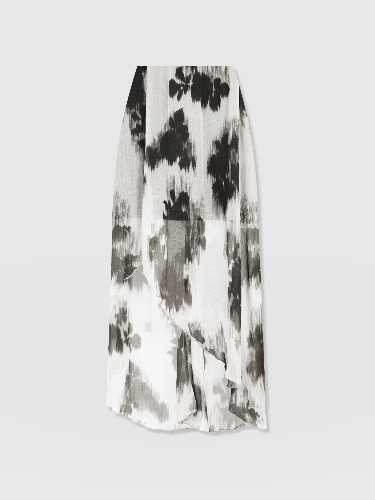 Lexi High Low Skirt - White Fade Floral - Women's Skirts | Saint + Sofia® USA
